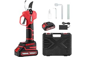 Electric Pruning Shears TEENO, 1.4'' Cutting Diameter Powerful Brushless Motor Cordless Pruning Shears with 1PCS Rechargeable Battery for Gardening Tree Branch