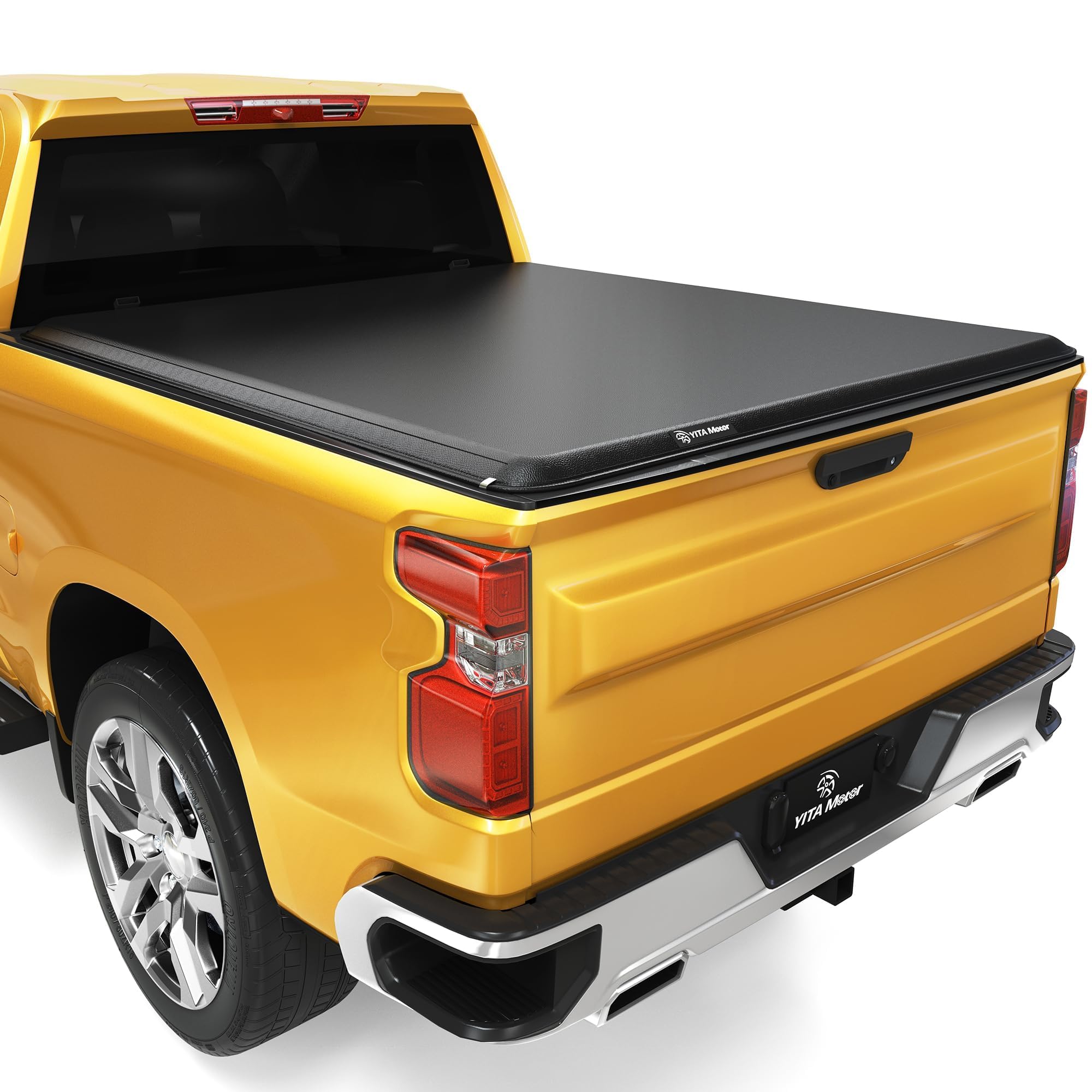 YITAMOTOR Soft Roll Up Truck Bed Tonneau Cover Compatible with 2019-2026 Chevy Silverado/ GMC Sierra 1500 New Body Style, Fleetside 5.8 ft Bed Image