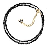 Gempires Handmade Beaded Gemstone Necklace Healing Crystal Choker Jewelry Hypoallergenic 18 Inch Gold Plated Elegant Everyday Wear Jewelry