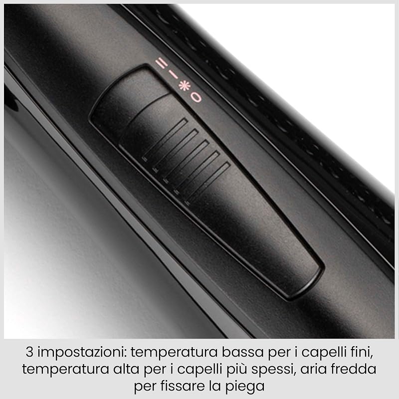 Spazzola ad aria, 4 accessori intercambiabili per lisciare, modellare e dare volume, funzione anti-crespo, 2 temperature + aria fredda, AS126E
