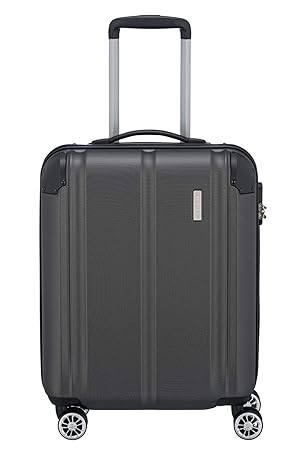 Travelite Leicht, flexibel, sicher: „City“-Hartschalenkoffer für Urlaub und Business (auch mit Vortasche) Koffer, 55 cm, 40 L