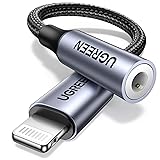 UGREEN Headphone Adapter Lightning to 3.5mm Adapter Apple MFi Certified Aux Audio Jack Dongle Compatible with iPhone 14 Pro M