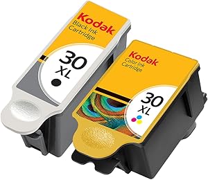 Kodak 30XL Black and 30XL Color Ink Cartridge 2 Pack in Bulk Packaging for Kodak ESP 3.2 C310 C315 Office 2150 2170 Hero 3.1 5.1