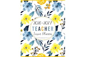 2026-2027 Teacher Lesson Planner: Academic Year Weekly and Monthly Multiple Classes Organizer | Simple Grade and Record Book 