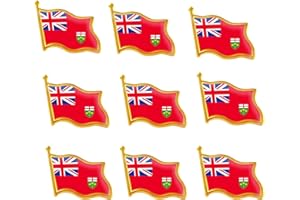 10/20/50/100Pack Proudly Candian Ontario Flag Lapel Pins Jewelry Quality Gold Enamel Canadian Province Flag Pins,Canada pins