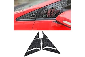 Xhfarce Window Louvers for 9th Gen Honda Civic Sedan 2012 2013 2014 2015 Front Side Window Louvers Air Vent Shades Panel Cover Auto Exterior Decoration Accessories（Front Side Carbon Fiber）
