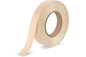 BEVTEE Birch Edge Banding 3/4 Inch x 50 ft Wood Veneer Roll Pre-glued, Flexible, Birch Iron-on Veneer Edge Band for Plywood & Furniture Edging, Natural Wood Color for DIY & Professional Projects