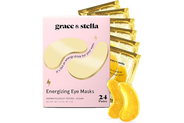 grace & stella Award Winning Under Eye Mask - Stocking Stuffers for Women - Gifts for Teenage Girls - Gel Eye Patches for Dar