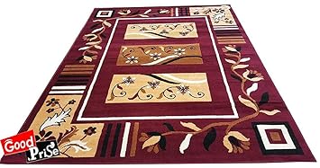 Buy Good Price Multicolor Modern Long Lasting Washable Carpet For Bedroom And Living Room Color Burgundy 6 Feet X 8 Feet Online At Low Prices In India Amazon In