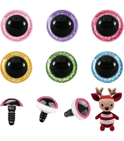 Ojos Manualidades 100 Ojos De Seguridad De Plástico Marrón Para