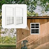 2 Pack Shed Windows 18" x 23" Flush Mount Window