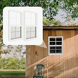 2 Pack Shed Windows 18" x 23" Flush Mount Window