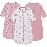 Miracle Baby Sleep Sack with Long Sleeve, 100% Breathable Cotton Wearable Blanket with Two-Way Zipper for Infants 0–18 Months