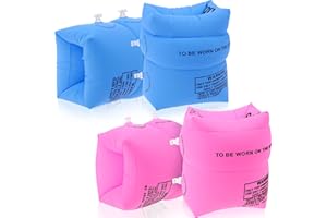 ZningEsxi Arm Floaties for Kids 4 Pack Inflatable Water Wings for Toddler Swimming Arm Bands Adults Pool Floats Swimming Ring