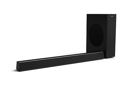 Philips HTL3310 2.1 CH 160 W Bluetooth Soundbar with Wireless Subwoofer, Dolby Digital Surround Sound, Optical Input and HDMI ARC