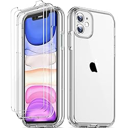 COOLQO Compatible with iPhone 11 Case, and [2 x