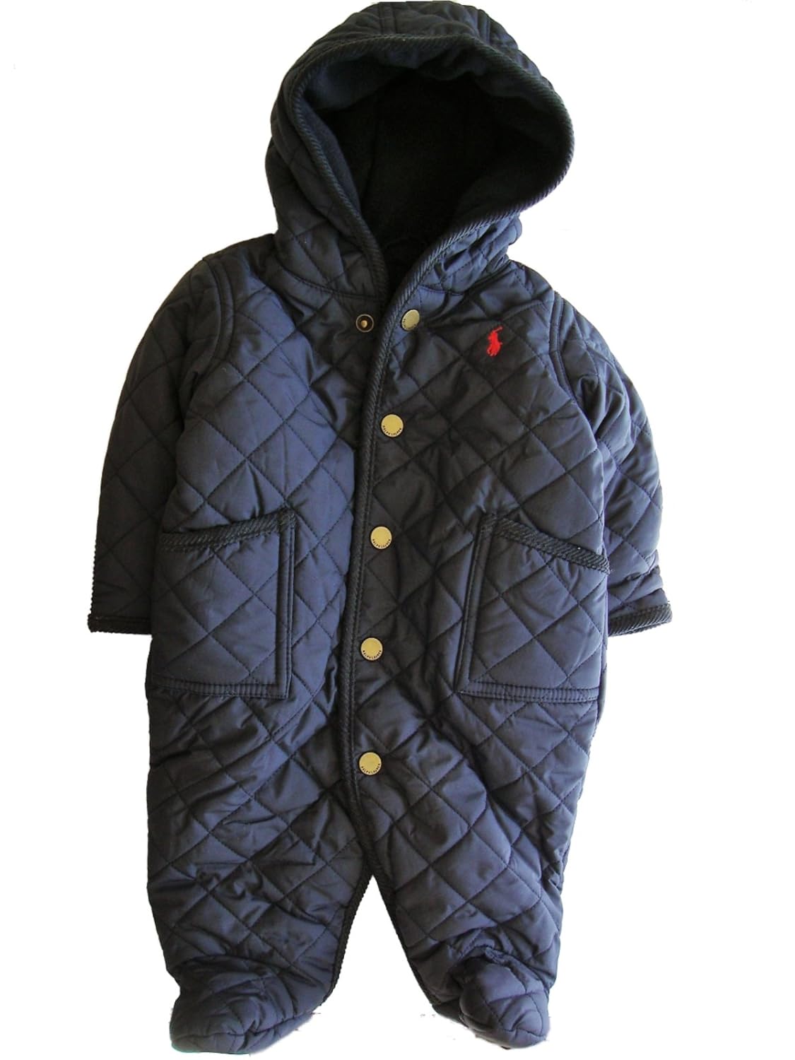 Polo Ralph Lauren Baby Boys' Quilted Bunting Snowsuit, Aviator Navy