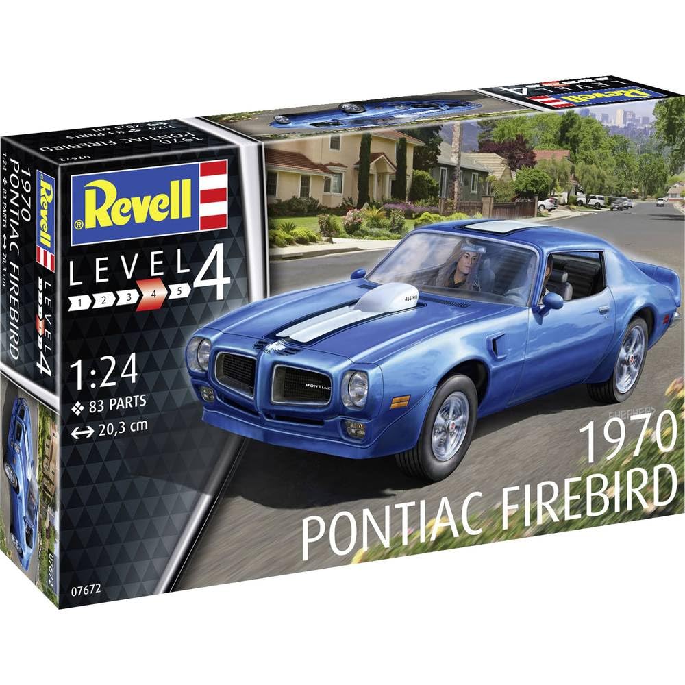 Revell 07672 1970 Pontiac Firebird 1:24 Scale Unbuilt/Unpainted Plastic Model Kit
