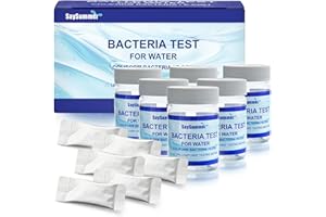 SAYSUMMER Drinking Water Bacteria Test Kit: 6 Tests Detecting Coliform E coli Bacteria - at Home Well Water Testing Kits for Drinking Water Pool Hot Tub Aquarium and More