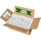 250 Pack Individually Wrapped Cutlery Set, Dispobasble Utensils Sets, White - Includes Disposable Cutlery Forks/Spoon/Knife/Napkin/Salt &amp; Pepper - 250 Sets