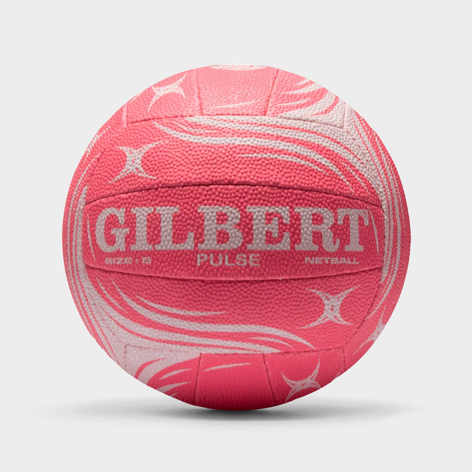 Gilbert Boys Pulse Match Net Ball - Pink/White, Size 5