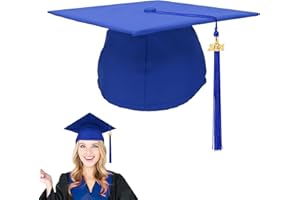 Leislam Graduation Cap with 2024 Tassel, Unisex Adult Graduation Cap for High School Bachelor