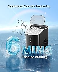 Nugget Ice Maker Countertop - 33lbs/24H, Silonn
