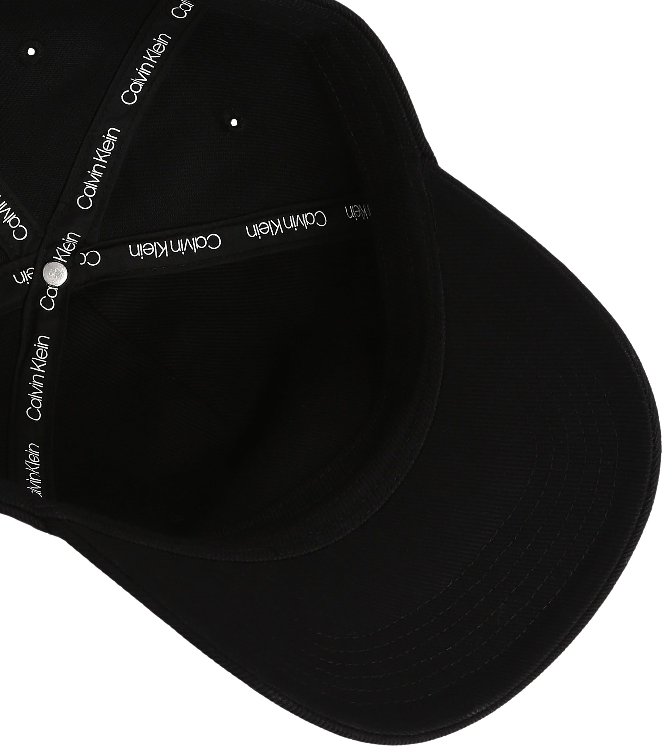Calvin Klein Damen Cap Printed Monologo aus Baumwolle, Schwarz (NA Black), Einheitsgröße 4