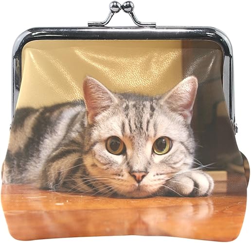 Amazon Vawa 小銭入れ レディース かわいい 猫柄 ネコ 可愛い かわいい がま口 財布 コインケース 革 レザー カード収納 お札 柔らかい プレゼント用 小銭入れ