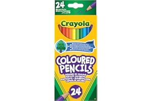 Crayola Colouring Pencils - Assorted Colours (Pack of 24), A Must-Have for All Kids Arts and Crafts Sets, Ideal for Kids Aged