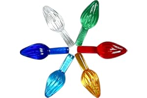 National Artcraft® Small Twist-Style Ceramic Christmas Tree Lights for Your New or Vintage Ceramic Christmas Tree - Assorted Colors (100/pack)