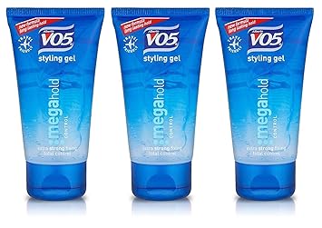 Buy 3x Vo5 Mega Hold Mens Hair Styling Gel Mini 50ml Travel Size