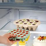 PandaEar 2 Pack Silicone Baby Freezer Tray Cube Trays Weaning Storage view 6