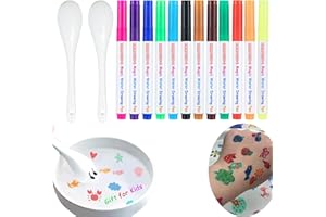 Magical Drawing Pens for Kids in Water - Kiddies Create Magic Floating Drawings Bundle, 12 Colours Water Art Painting Markers