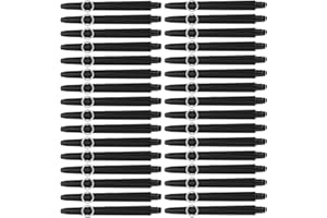 Beavorty 50pcs 2ba Thread Nylon Dart Shafts with Rings Replacement Stems Accessories for Professional Darts