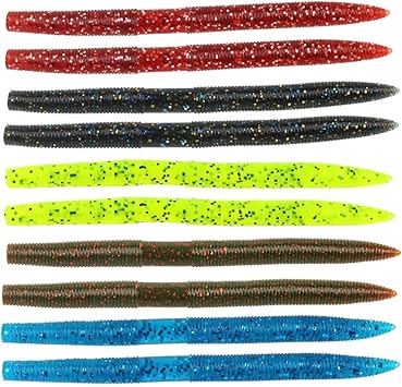 Amazon Sougayilang釣りワームソフトプラスチック釣りルアーgrub疑似餌フックタックルswivel For Bass Trout Fishing Sougayilang ルアー