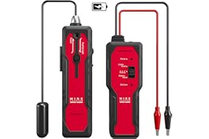 RAINLEOTI Underground Wire Locator – Rechargeable Cable & Pet Fence Break Detector, 2.6ft Depth, Earphone Support, Model NF-817L