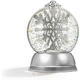 Snow Globe，6.5" Christmas Snow Globes, with Swirling Glitter, Battery Operated, Spinning Water Glitters, 2025 Tabletop Figuri