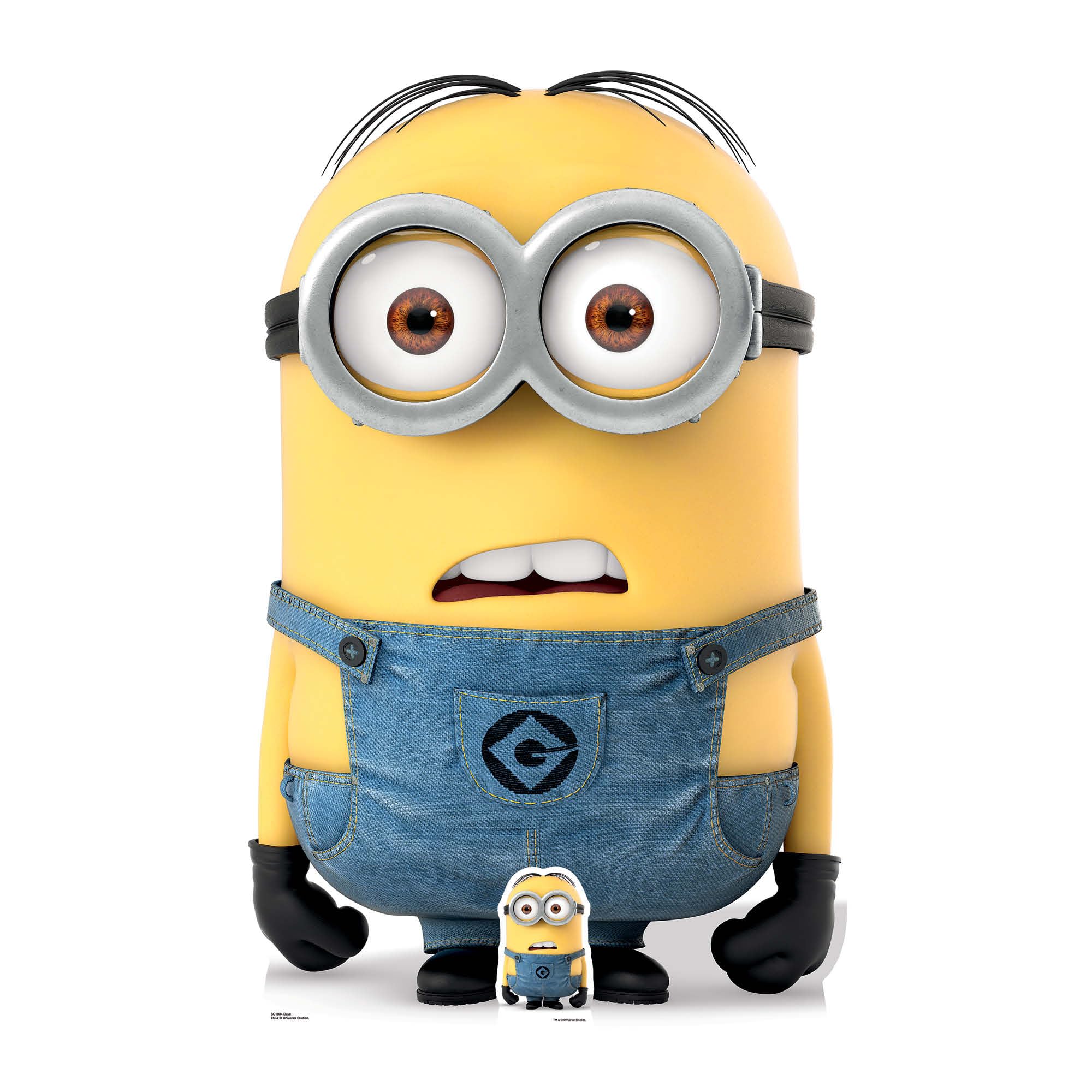 DESPICABLE ME Dave Minion Life Size Cardboard Cut Out,Multi-Colour,147 x 93 x 147 cm