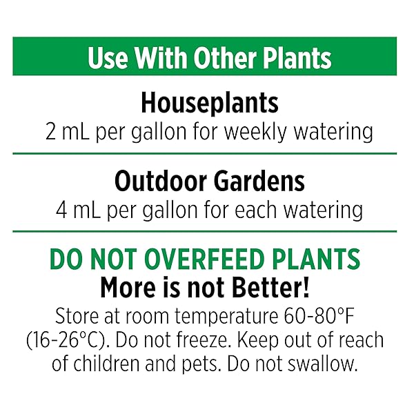 MIRACLE-GRO AEROGARDEN LIQUID PLANT FERTILIZER FOR USE IN AEROGARDEN HYDROPONIC INDOOR GARDEN, 3 FL. OZ.