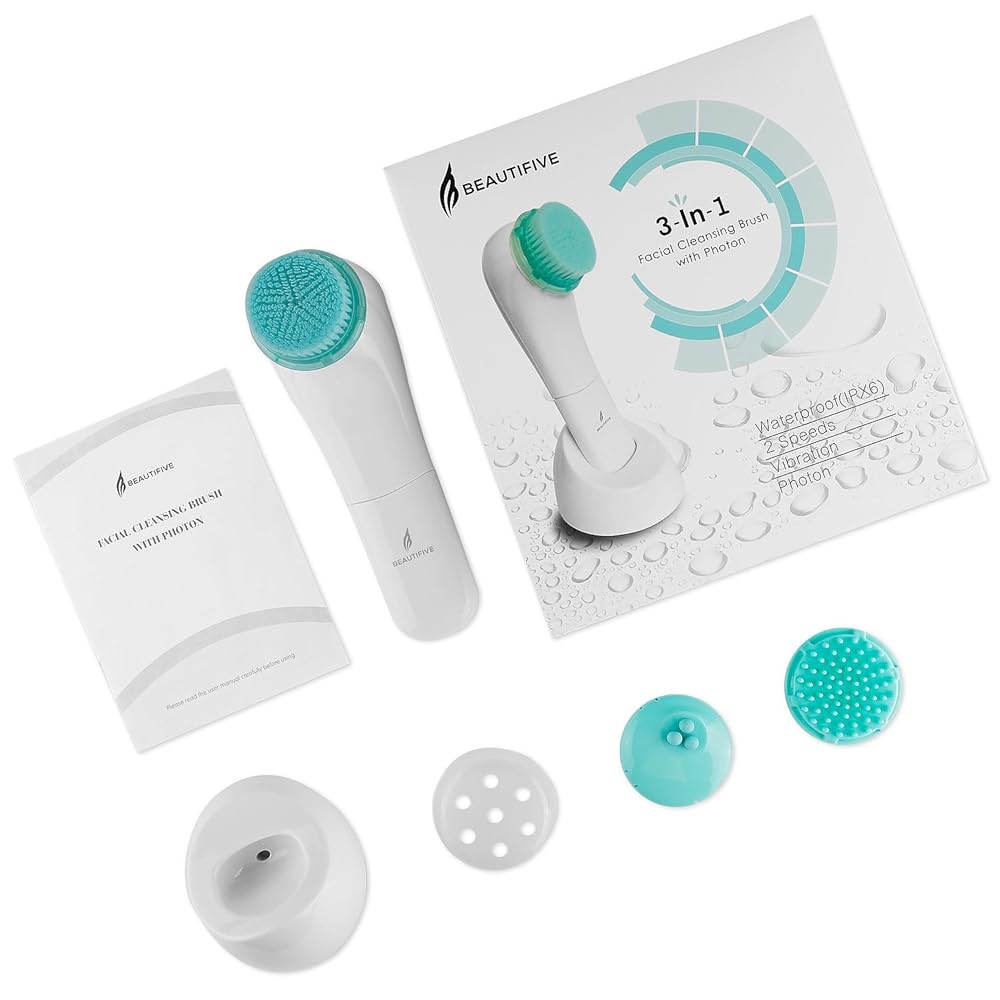 Sonic Facial Cleansing Brush with Waterproof Vibrating aooty