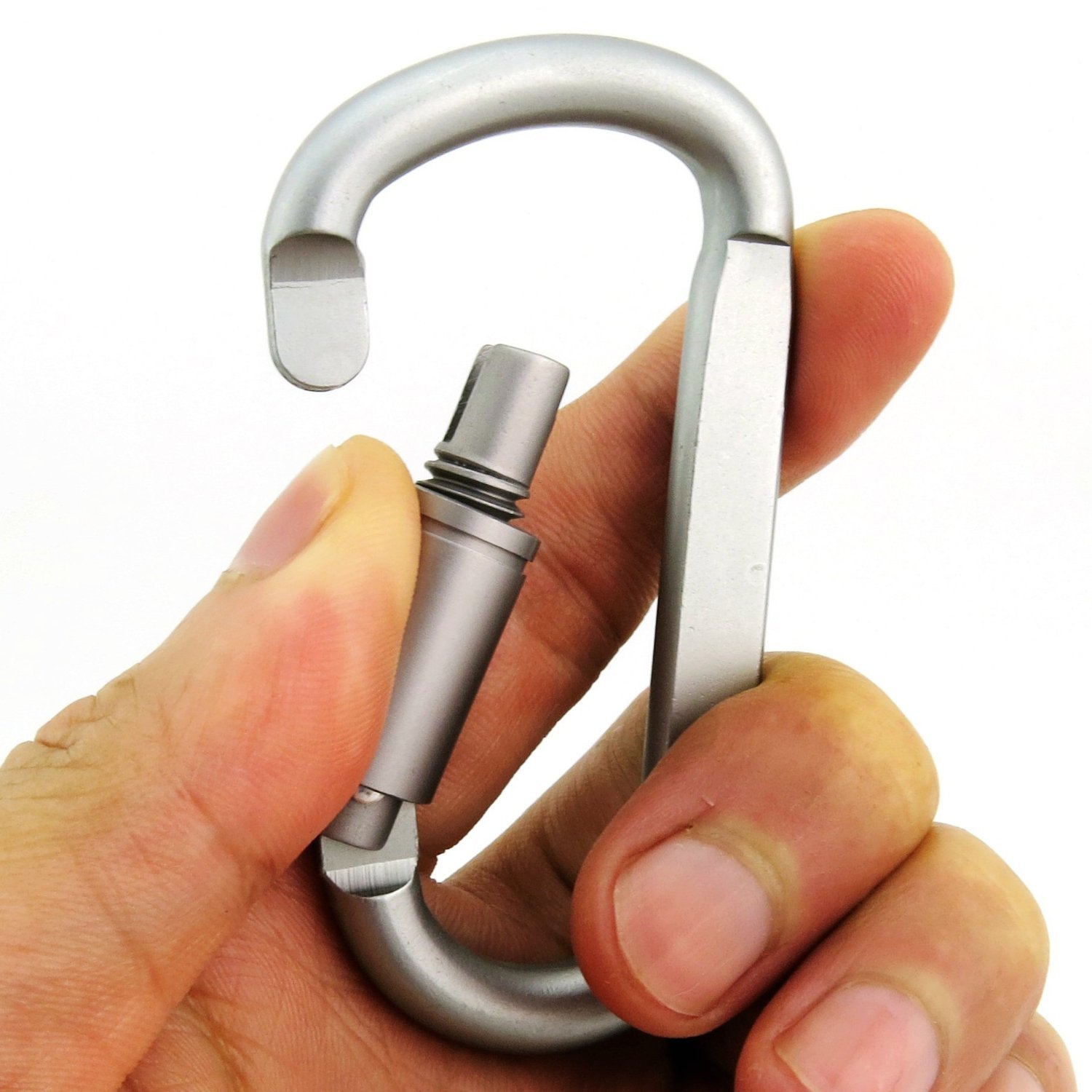 Carabiner Clip Aluminum DRing Locking durable Strong and Light Heavy Duty Large