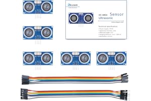 Elegoo HC-SR04 Ultrasonic Module Distance Sensor for Arduino UNO MEGA2560 Nano Robot XBee ZigBee, Set of 5