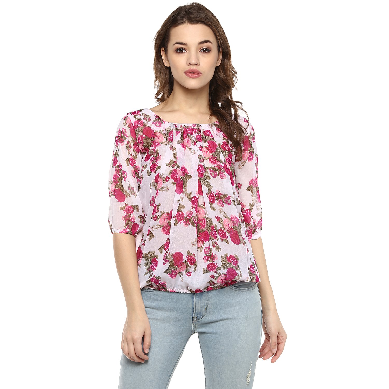 mayra women's georgette top (1704t09840)