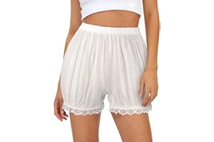 COOUFE Women's Cotton Shorts Lolita Pumpkin Bloomers Victorian Kawaii Short Pants for Cosplay Casual Wear