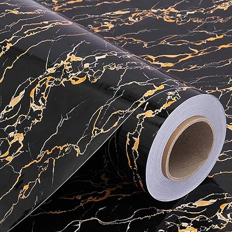 Papel de contacto de mármol de 39 x 78,8 cm, papel pintado de mármol