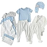 Butterblu Welcome Home 14-Piece Baby Gift Set Organic Cotton Layette Clothing in Box for Boys & Girls