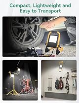 Aigostar 240V Work Light 30W 2700LM 6500K IP65 Floodlight with 5.9ft Cord view 6