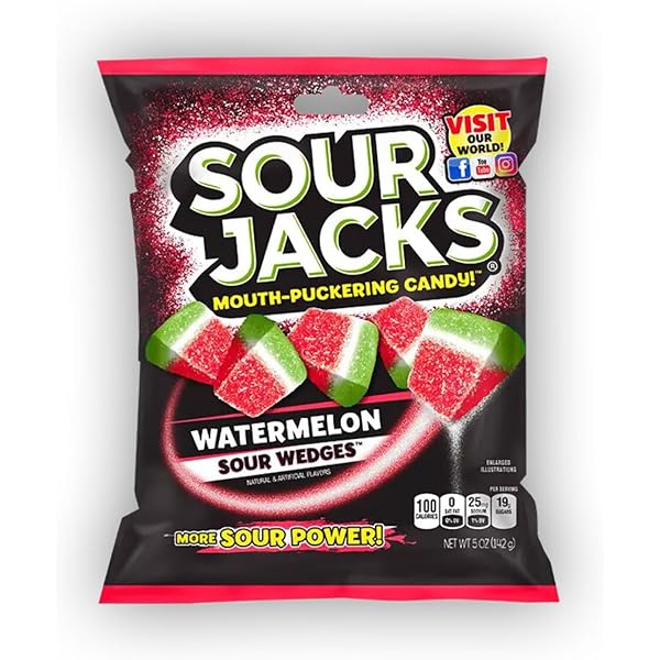 Amazon.com : Sour Jacks Candy Pack of 12 : Grocery & Gourmet