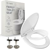 CUQOO Soft Close Toilet Seat Premium Heavy Duty with Quick Release view 1